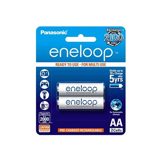 [101939] Battery Panasonic Eneloop 2AA Rechargable